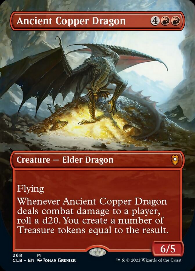 Ancient Copper Dragon (Borderless Alternate Art) [Commander Legends: Battle for Baldur's Gate] | Gamers Paradise