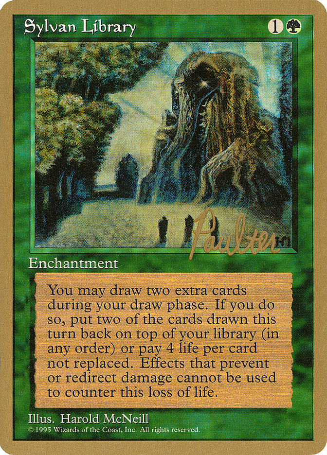 Sylvan Library (Preston Poulter) [Pro Tour Collector Set] | Gamers Paradise