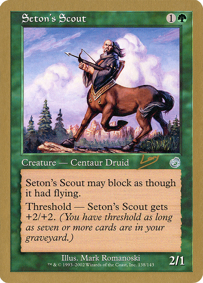 Seton's Scout (Raphael Levy) [World Championship Decks 2002] | Gamers Paradise