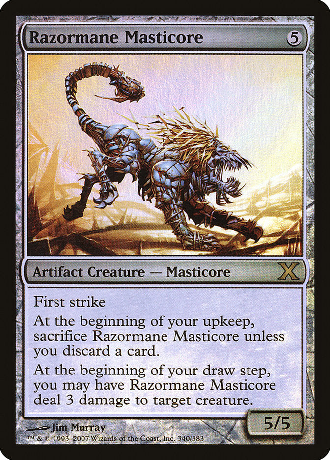 Razormane Masticore (Premium Foil) [Tenth Edition] | Gamers Paradise