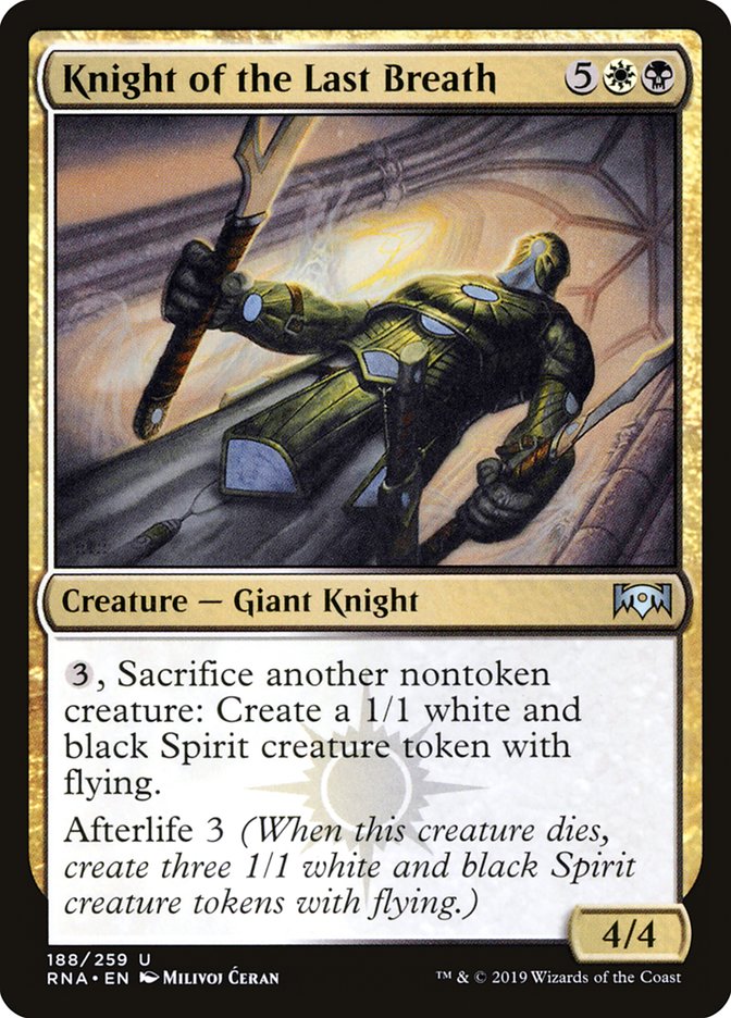 Knight of the Last Breath [Ravnica Allegiance] | Gamers Paradise