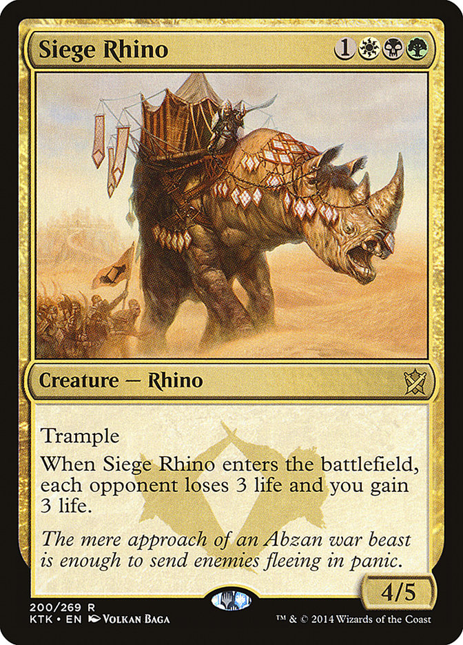 Siege Rhino [Khans of Tarkir] | Gamers Paradise