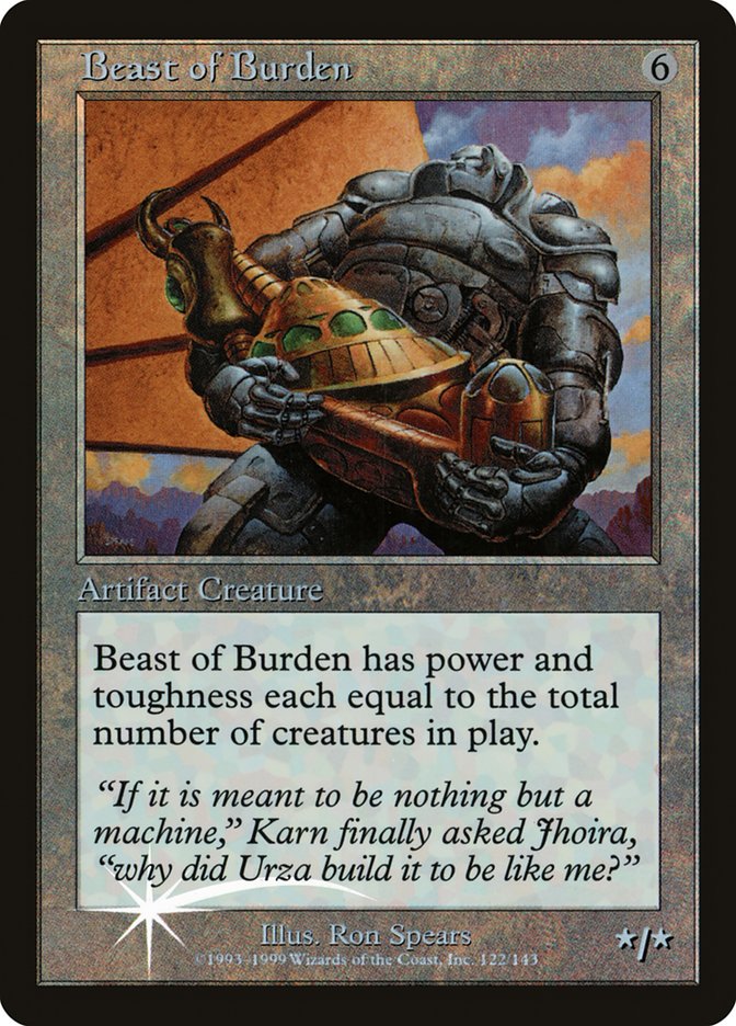 Beast of Burden (Misprinted) [Urza's Legacy Promos] | Gamers Paradise