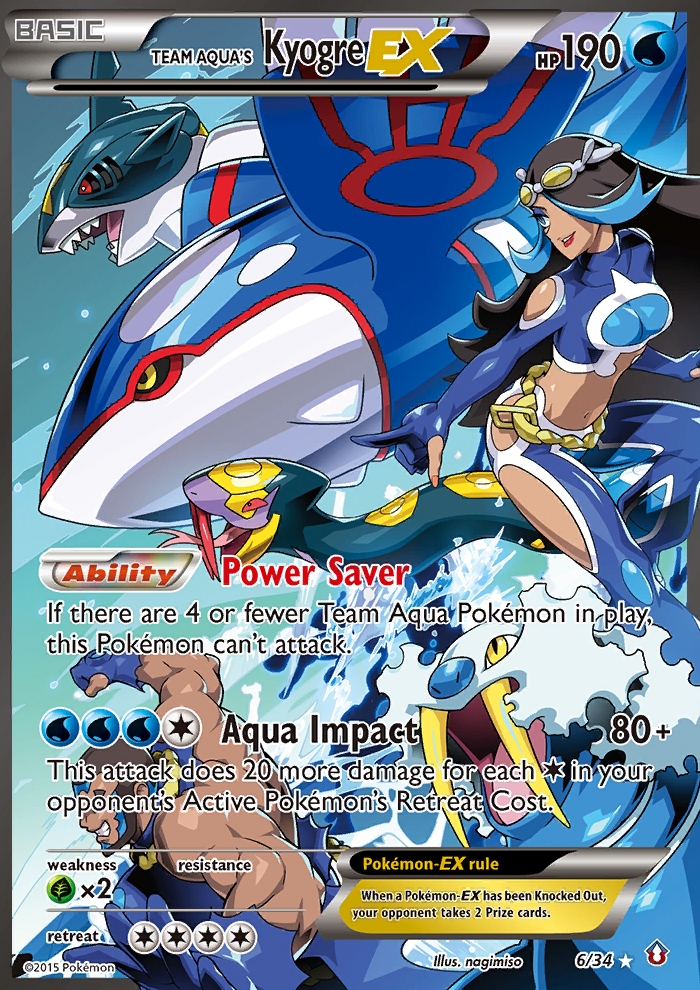 Team Aqua's Kyogre EX (6/34) [XY: Double Crisis] | Gamers Paradise