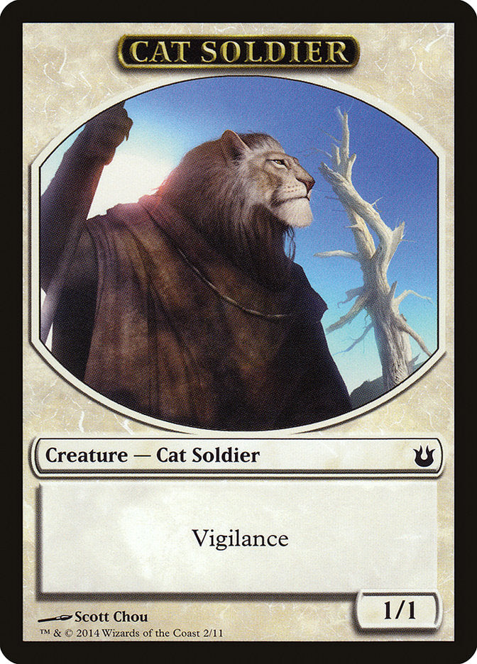 Cat Soldier Token [Born of the Gods Tokens] | Gamers Paradise