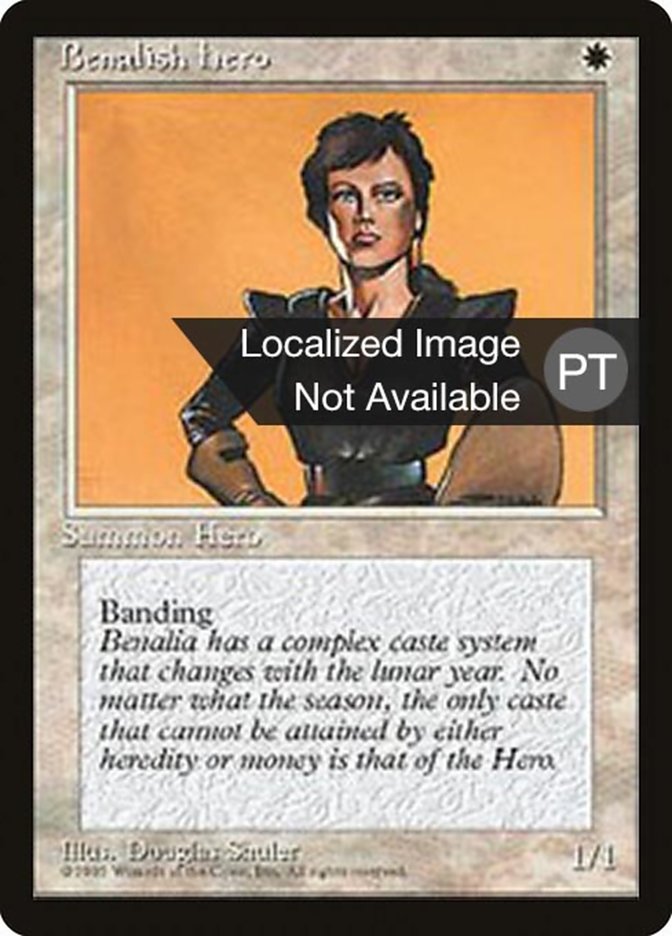 Benalish Hero [Fourth Edition (Foreign Black Border)] | Gamers Paradise