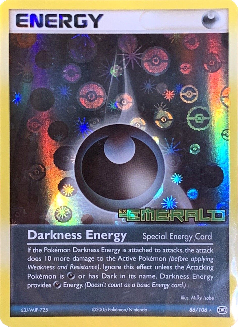 Darkness Energy (86/106) (Stamped) [EX: Emerald] | Gamers Paradise