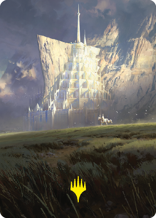 Minas Tirith Art Card (Gold-Stamped Signature) [The Lord of the Rings: Tales of Middle-earth Art Series] | Gamers Paradise