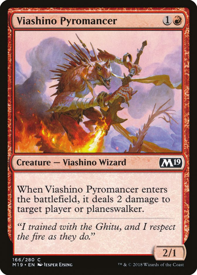 Viashino Pyromancer [Core Set 2019] | Gamers Paradise