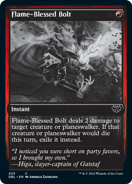 Flame-Blessed Bolt [Innistrad: Double Feature] | Gamers Paradise