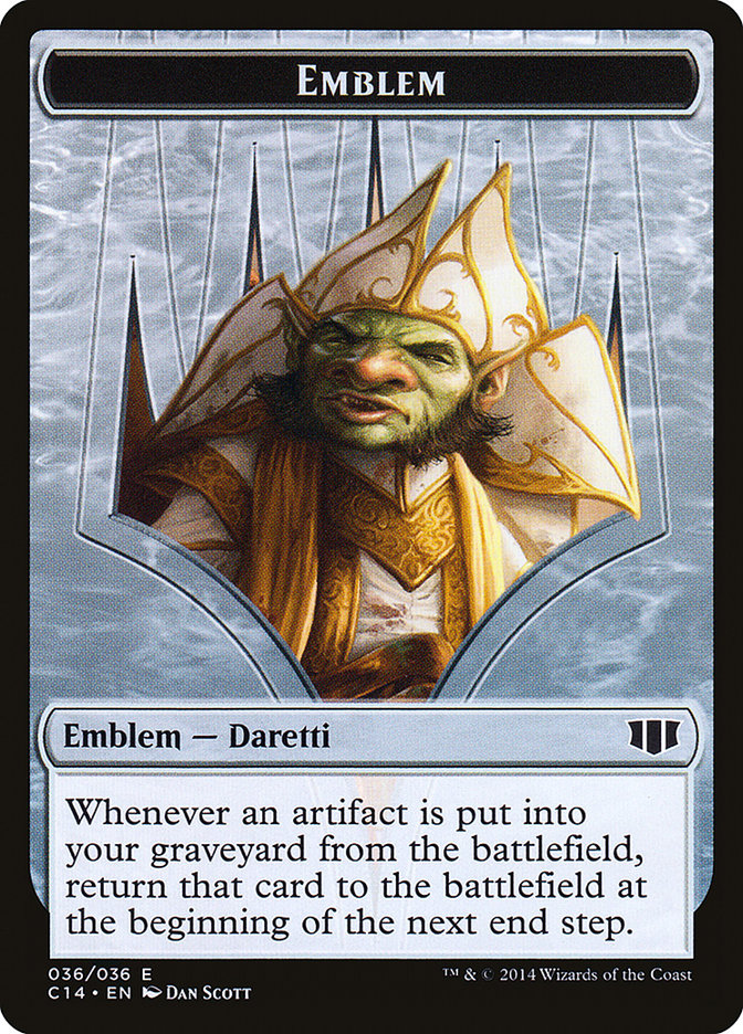 Daretti, Scrap Savant Emblem // Tuktuk the Returned Double-Sided Token [Commander 2014 Tokens] | Gamers Paradise