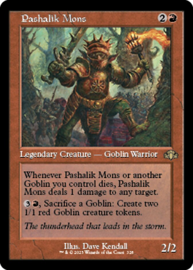 Pashalik Mons (Retro) [Dominaria Remastered] | Gamers Paradise