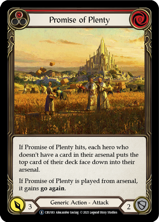 Promise of Plenty (Red) [U-CRU183] Unlimited Normal | Gamers Paradise