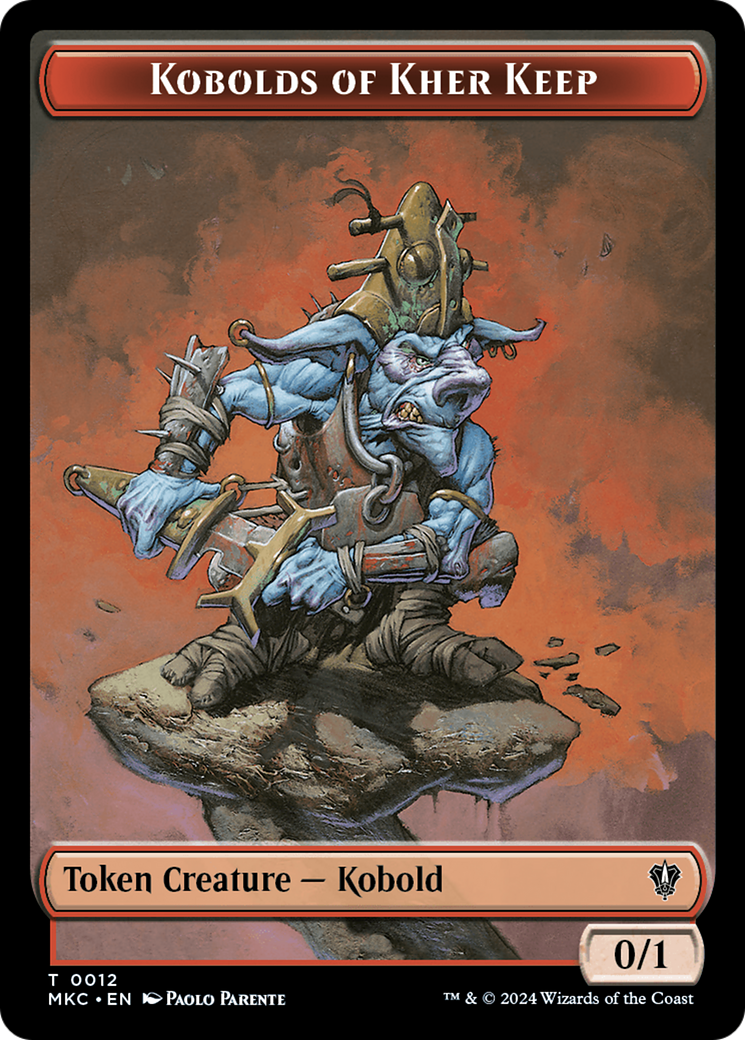 Gold // Kobolds of Kher Keep Double-Sided Token [Murders at Karlov Manor Commander Tokens] | Gamers Paradise