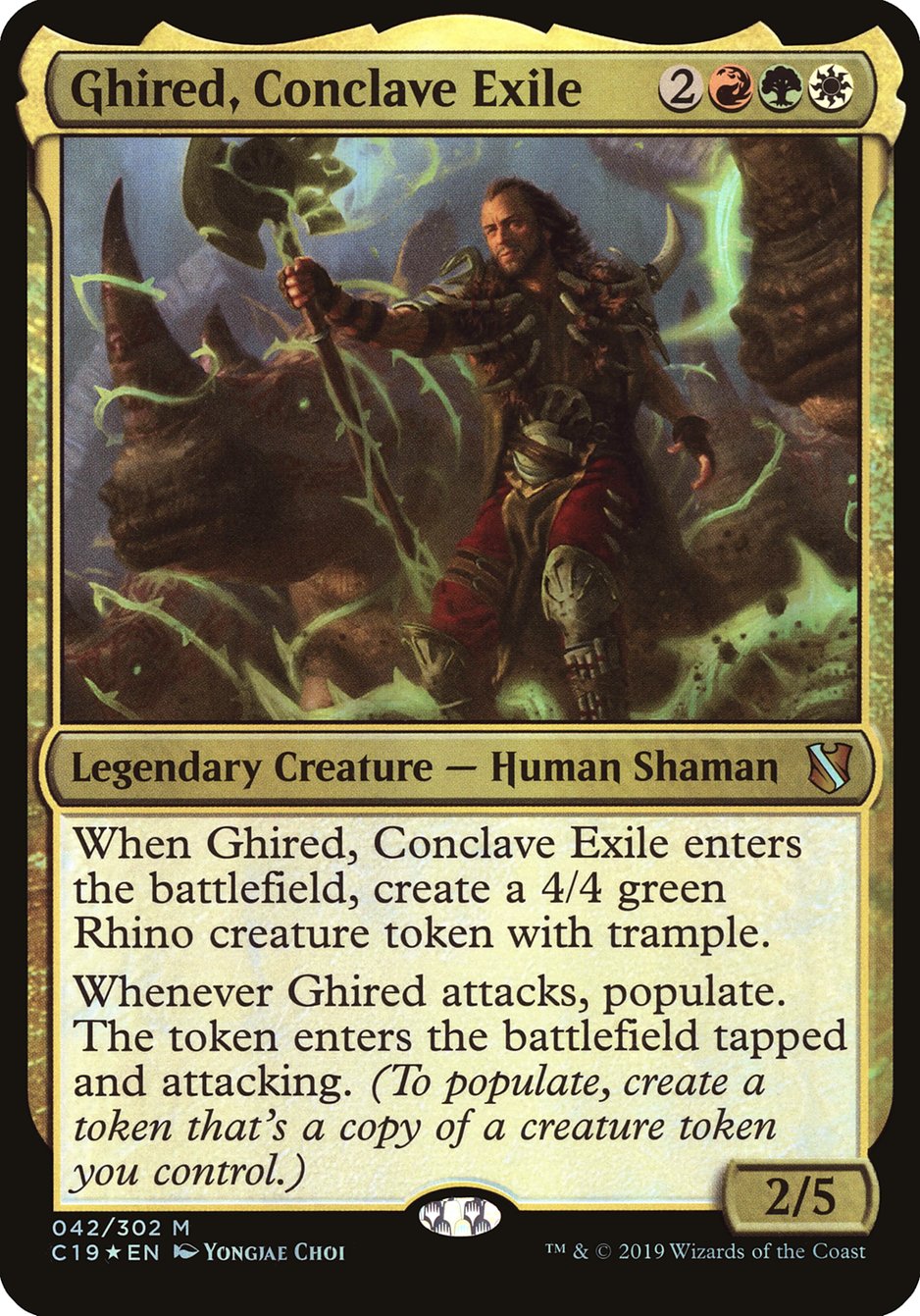 Ghired, Conclave Exile (Oversized) [Commander 2019 Oversized] | Gamers Paradise