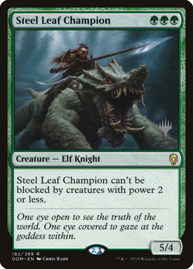 Steel Leaf Champion (Promo Pack) [Dominaria Promos] | Gamers Paradise