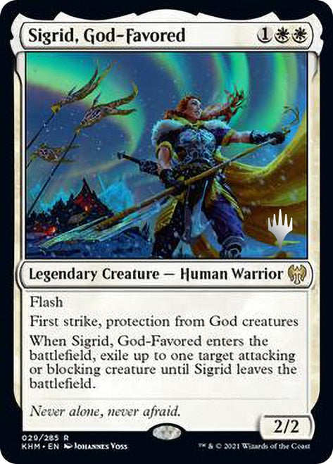 Sigrid, God-Favored (Promo Pack) [Kaldheim Promos] | Gamers Paradise