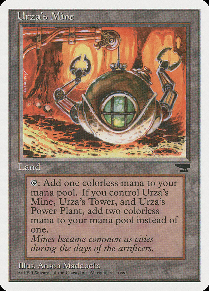 Urza's Mine (Orange Background) [Chronicles] | Gamers Paradise