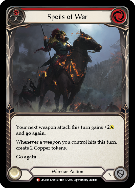 Spoils of War [CRU084] 1st Edition Rainbow Foil | Gamers Paradise