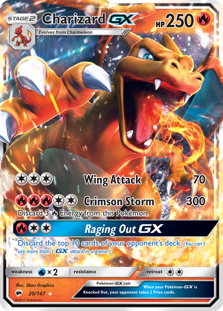 Charizard GX (20/147) [Sun & Moon: Burning Shadows] | Gamers Paradise