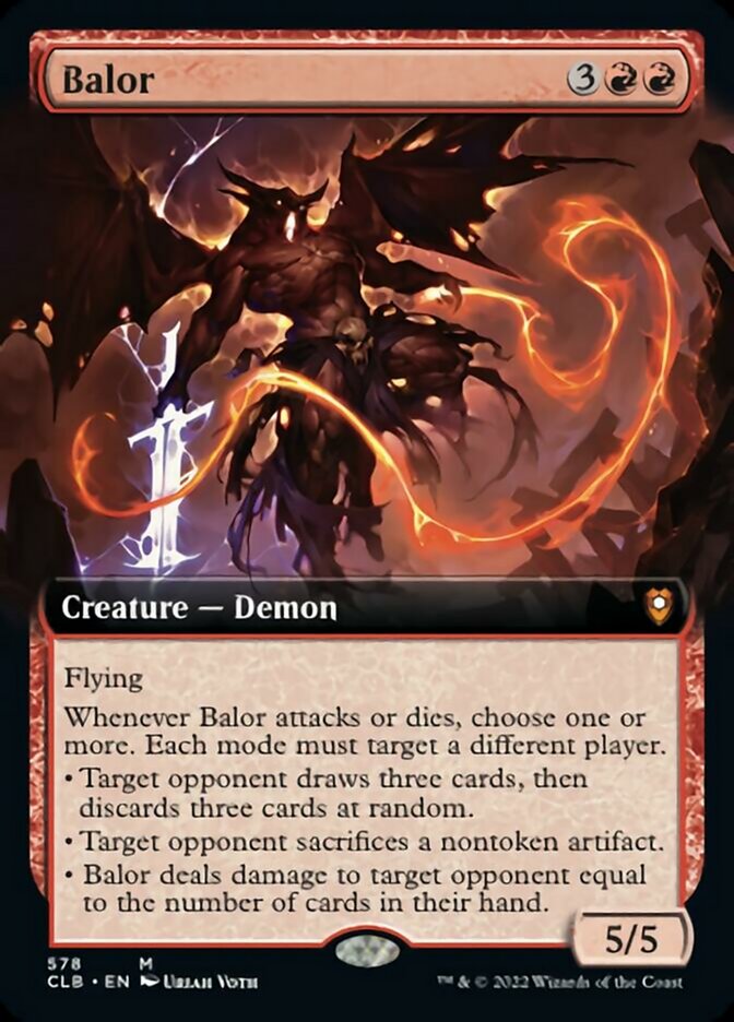 Balor (Extended Art) [Commander Legends: Battle for Baldur's Gate] | Gamers Paradise