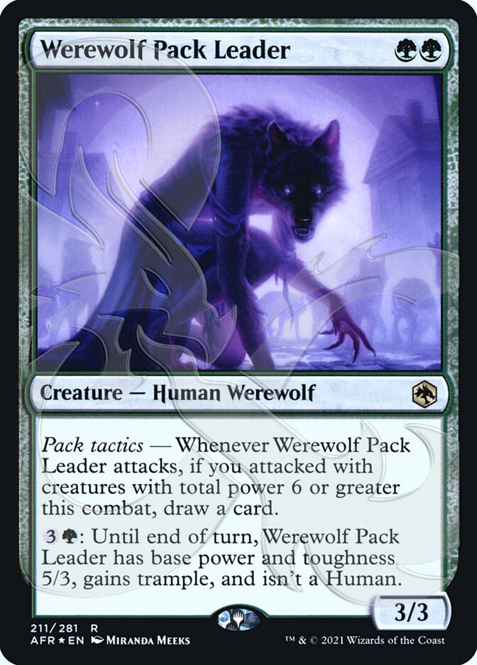 Werewolf Pack Leader (Ampersand Promo) [Dungeons & Dragons: Adventures in the Forgotten Realms Promos] | Gamers Paradise