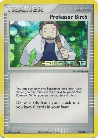 Professor Birch (82/106) (Stamped) [EX: Emerald] | Gamers Paradise