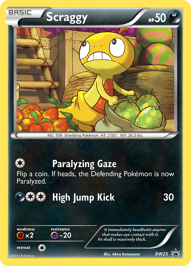 Scraggy (BW25) [Black & White: Black Star Promos] | Gamers Paradise
