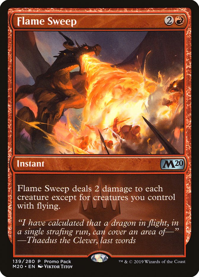 Flame Sweep (Promo Pack) [Core Set 2020 Promos] | Gamers Paradise