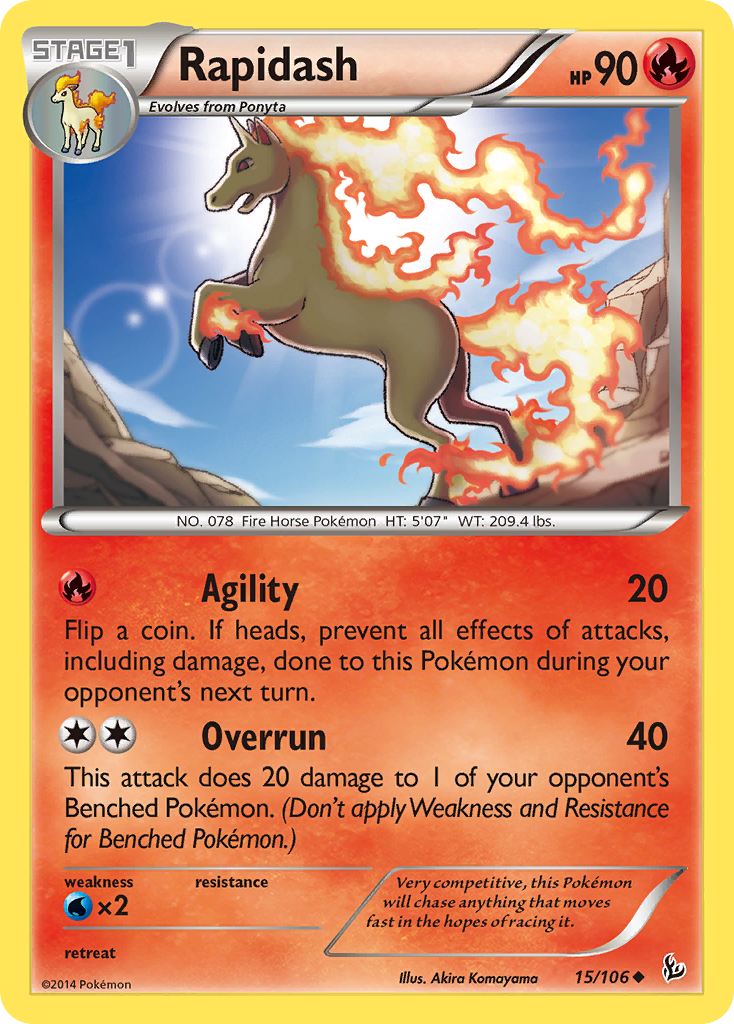 Rapidash (15/106) [XY: Flashfire] | Gamers Paradise