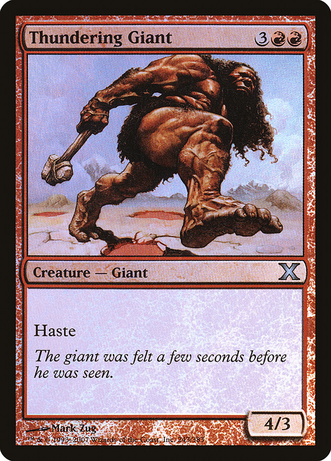 Thundering Giant (Premium Foil) [Tenth Edition] | Gamers Paradise