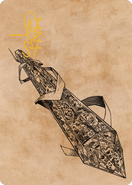 Stonespeaker Crystal Art Card (Gold-Stamped Signature) [Commander Legends: Battle for Baldur's Gate Art Series] | Gamers Paradise