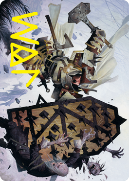 Estwald Shieldbasher Art Card (Gold-Stamped Signature) [Innistrad: Crimson Vow Art Series] | Gamers Paradise
