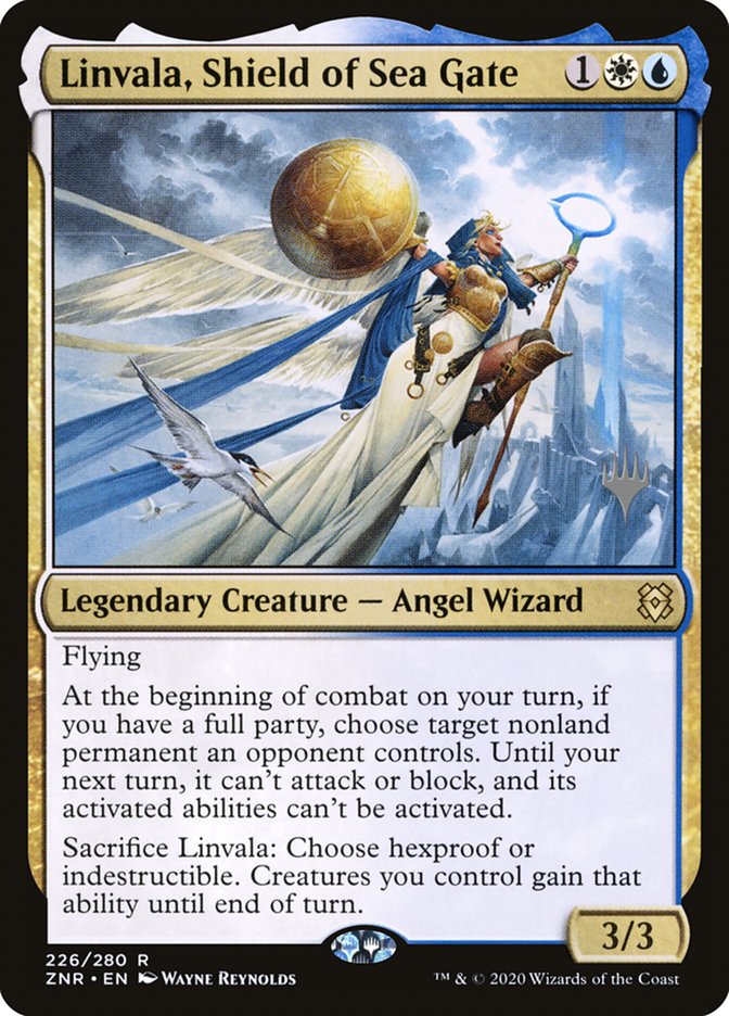 Linvala, Shield of Sea Gate (Promo Pack) [Zendikar Rising Promos] | Gamers Paradise