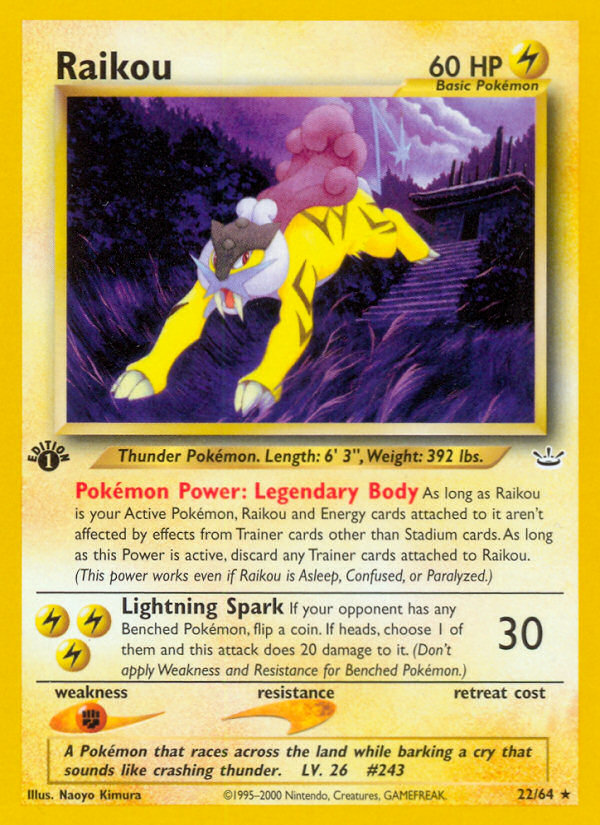 Raikou (22/64) [Neo Revelation 1st Edition] | Gamers Paradise