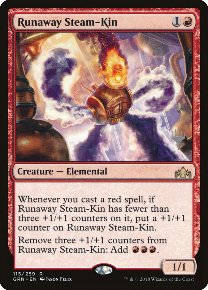 Runaway Steam-Kin (Promo Pack) [Guilds of Ravnica Promos] | Gamers Paradise