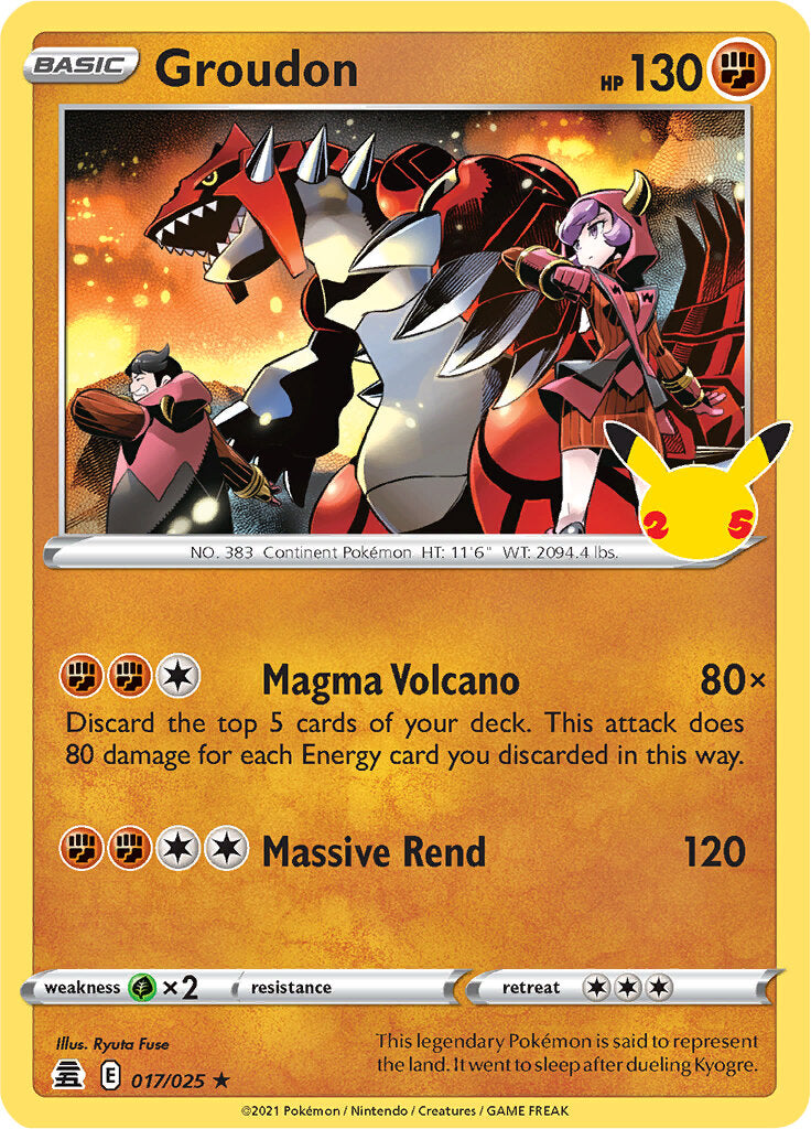 Groudon (017/025) [Celebrations: 25th Anniversary] | Gamers Paradise