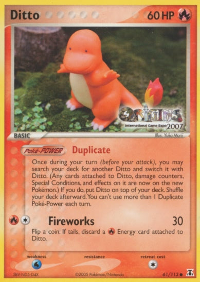 Ditto (61/113) (Origins Game Fair 2007) [EX: Delta Species] | Gamers Paradise