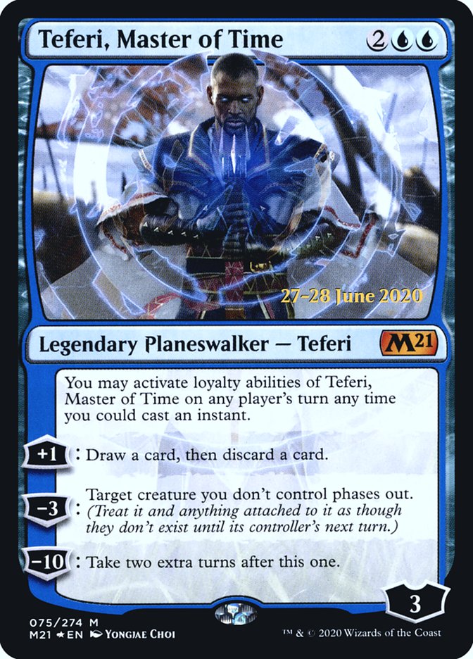 Teferi, Master of Time (075) [Core Set 2021 Prerelease Promos] | Gamers Paradise