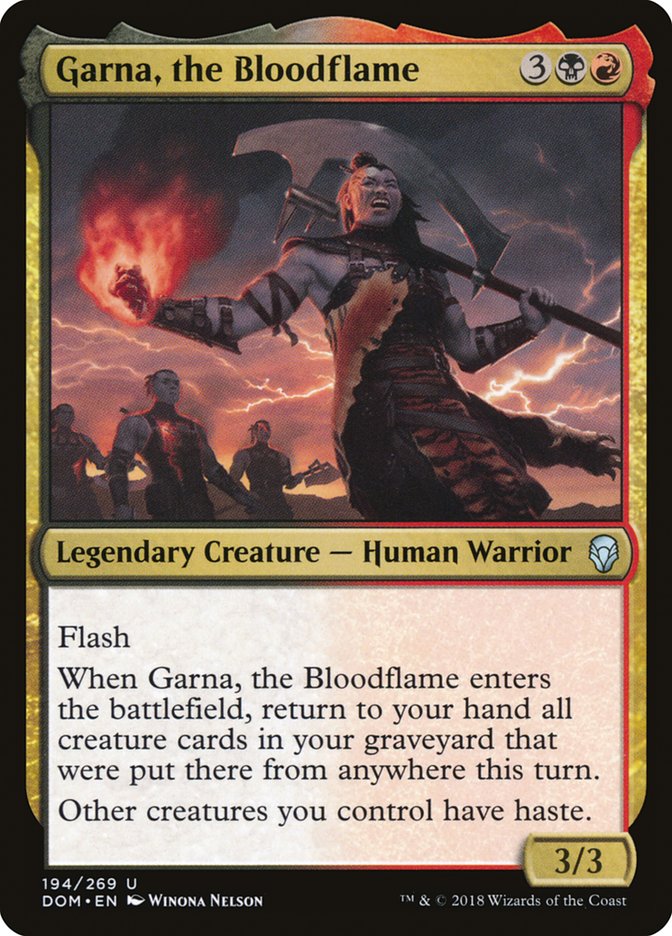 Garna, the Bloodflame [Dominaria] | Gamers Paradise