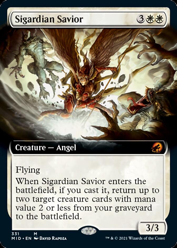 Sigardian Savior (Extended Art) [Innistrad: Midnight Hunt] | Gamers Paradise