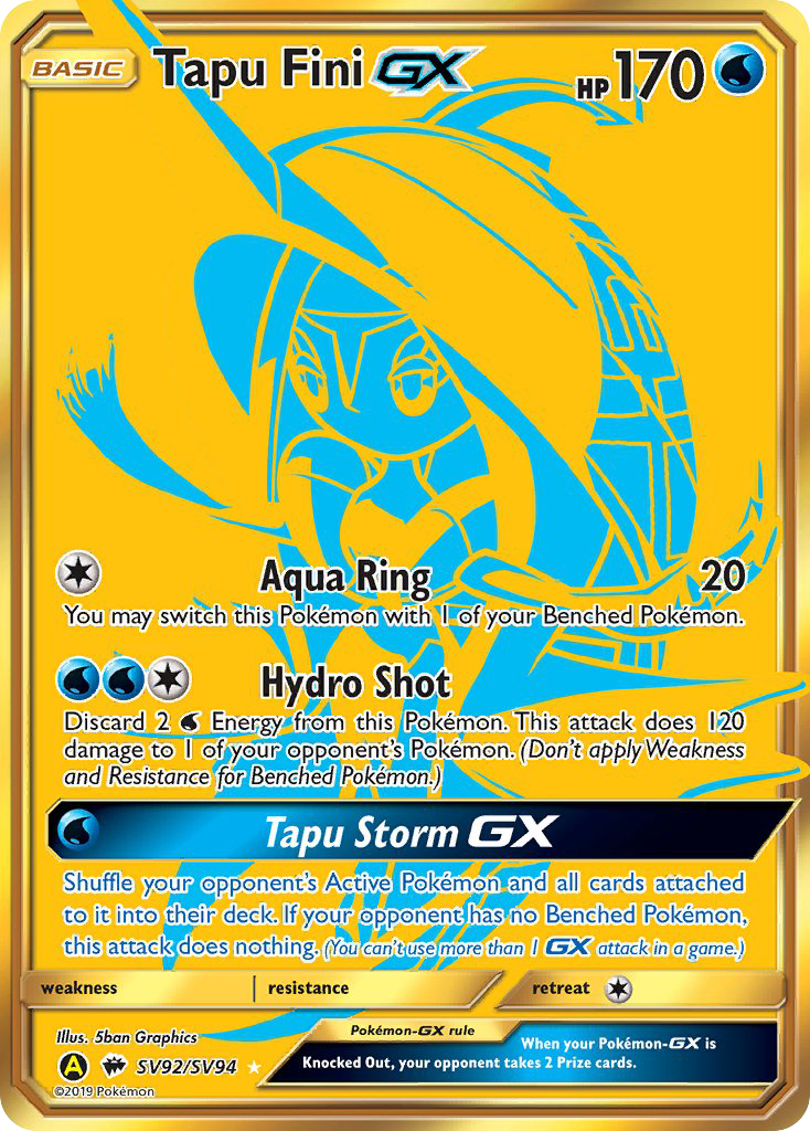 Tapu Fini GX (SV92/SV94) [Sun & Moon: Hidden Fates - Shiny Vault] | Gamers Paradise