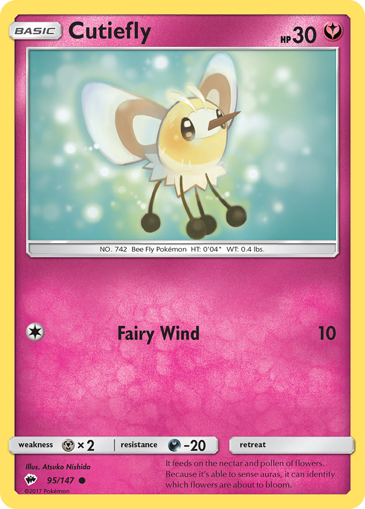 Cutiefly (95/147) [Sun & Moon: Burning Shadows] | Gamers Paradise