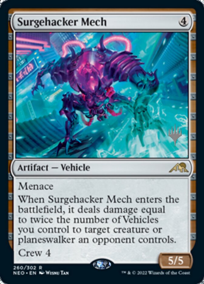 Surgehacker Mech (Promo Pack) [Kamigawa: Neon Dynasty Promos] | Gamers Paradise