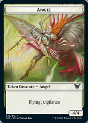 Angel // Elephant Double-Sided Token [Kamigawa: Neon Dynasty Commander Tokens] | Gamers Paradise