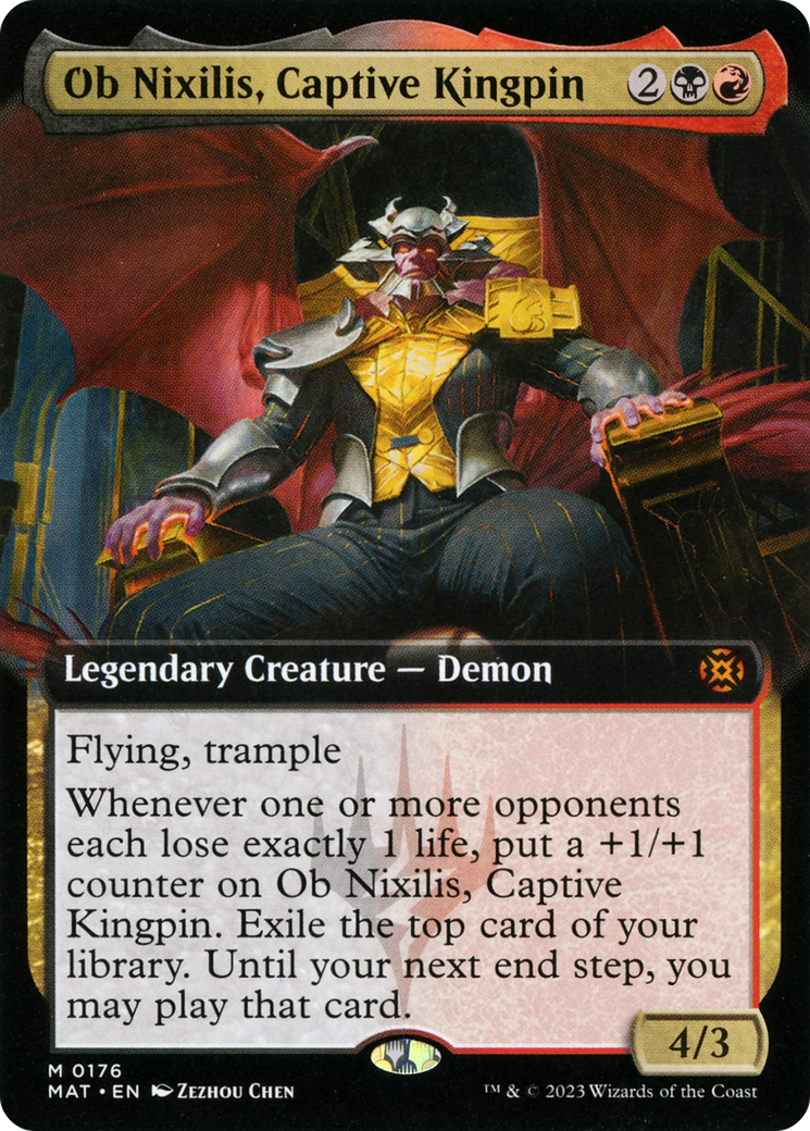 Ob Nixilis, Captive Kingpin (Extended Art) [March of the Machine: The Aftermath] | Gamers Paradise