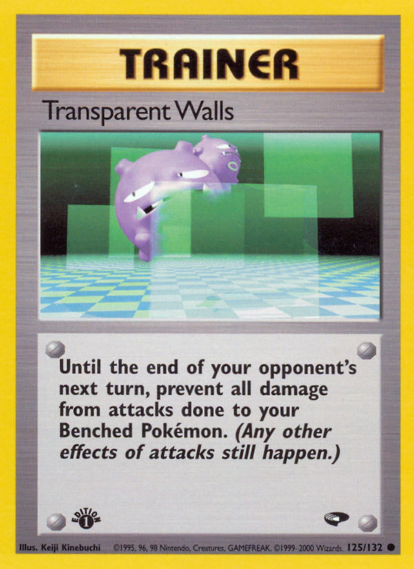 Transparent Walls (125/132) [Gym Challenge 1st Edition] | Gamers Paradise