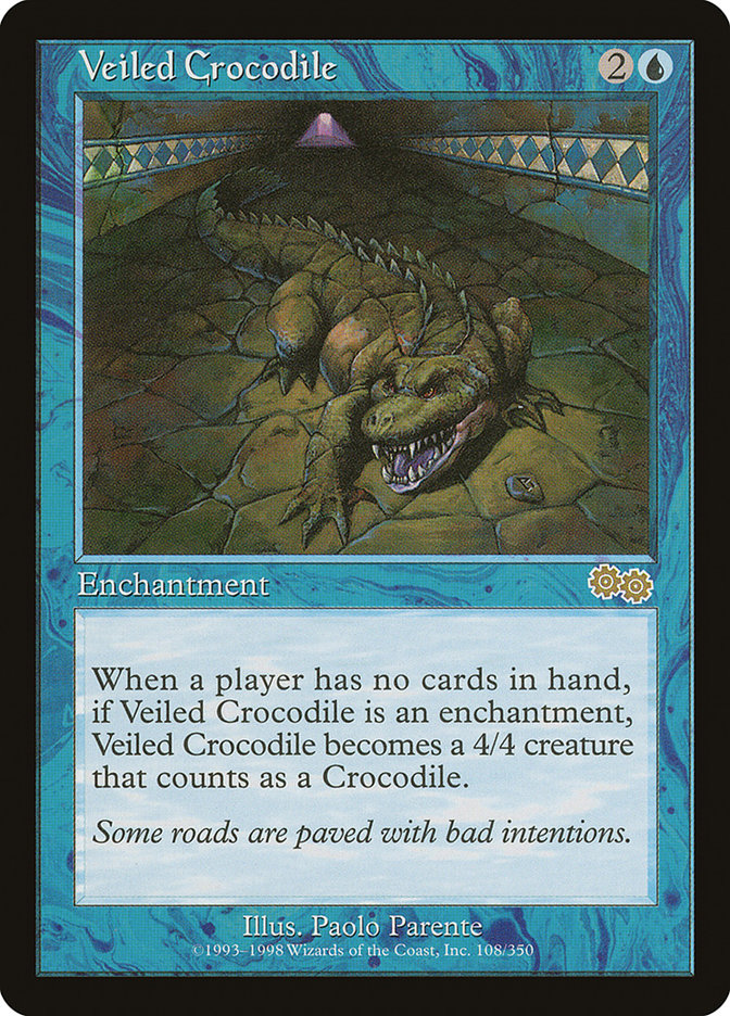 Veiled Crocodile [Urza's Saga] | Gamers Paradise