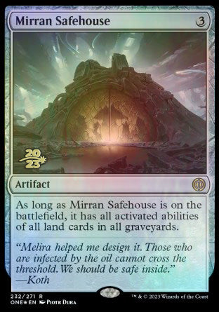 Mirran Safehouse [Phyrexia: All Will Be One Prerelease Promos] | Gamers Paradise