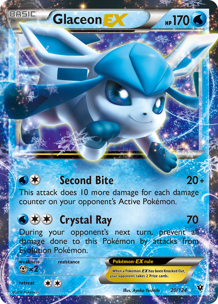 Glaceon EX (20/124) [XY: Fates Collide] | Gamers Paradise